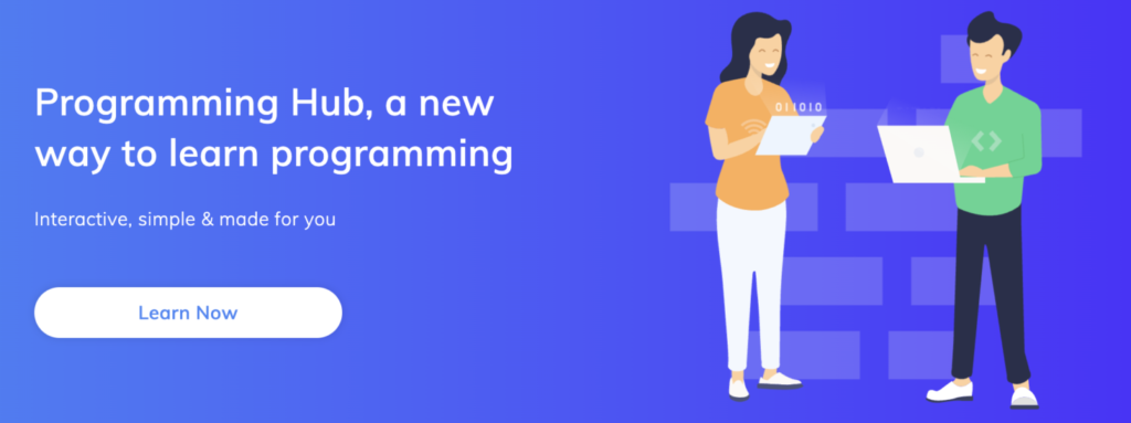 Programming Hub application pour apprendre à coder