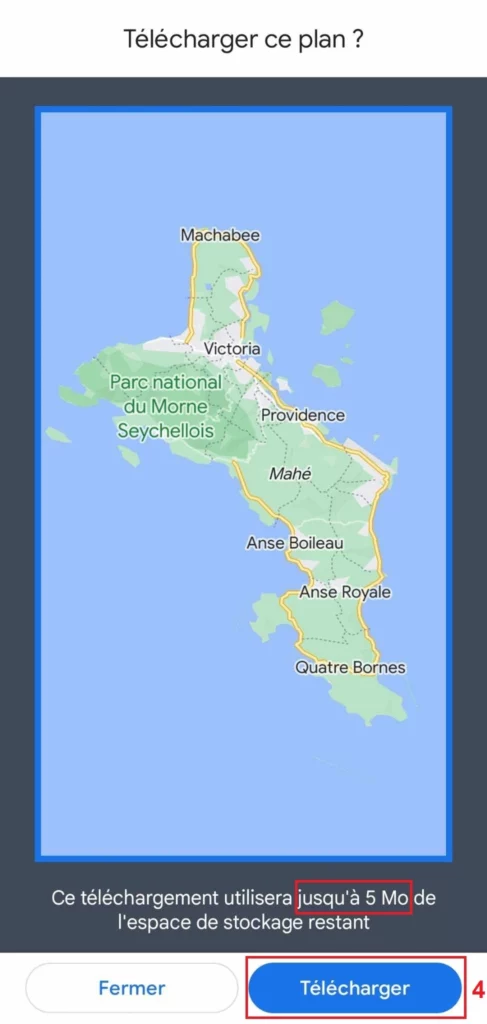 Utiliser Google Maps hors connexion avec Smartphone 4