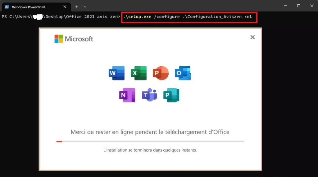 Installer Microsoft Office avec PowerShell 2