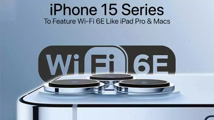 iPhone 15 compatible avec le Wi-Fi 6E