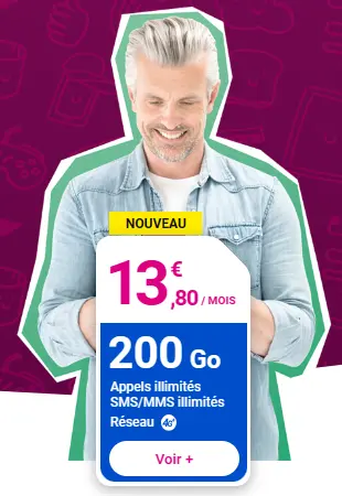 L'offre mobile Leclerc 4G+ à 13,80 euro par mois